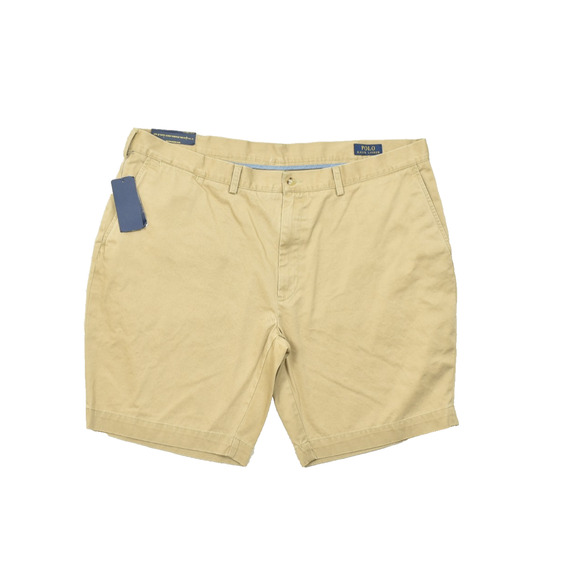 Polo Ralph Lauren Men's Chino Shorts Beige Zip Solid Size 42 Classic Fit NEW - Picture 1 of 8